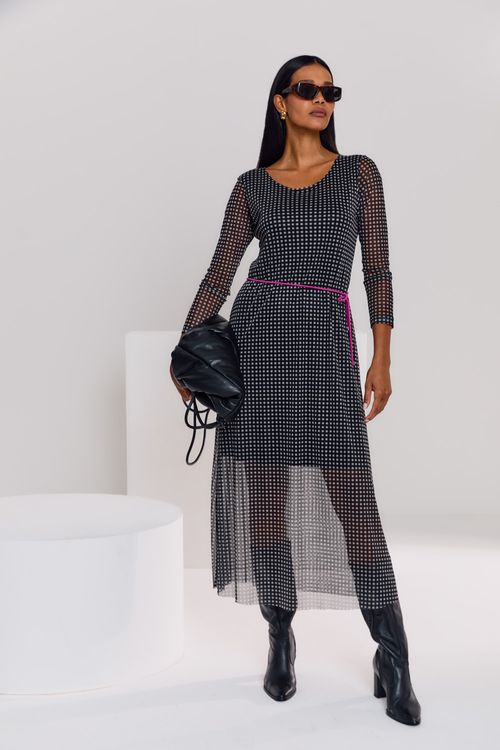 Vestido Malha Estampa Kari - Est Kari