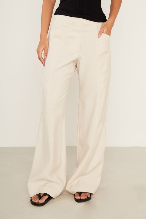 Calça Casual Linen - Cru