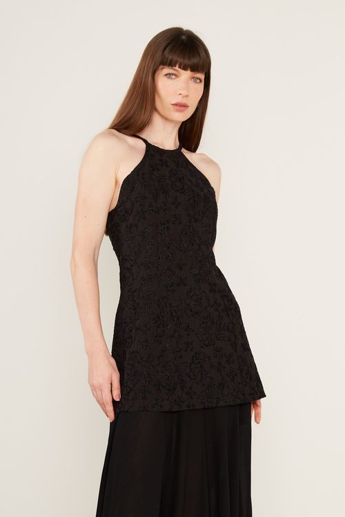 Vestido Bordado Nerine Black - Preto