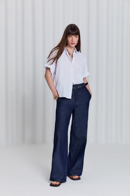 Calça Jeans Alfaiataria - Jeans