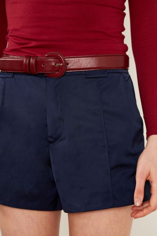 Cinto Couro Bisote - Grena