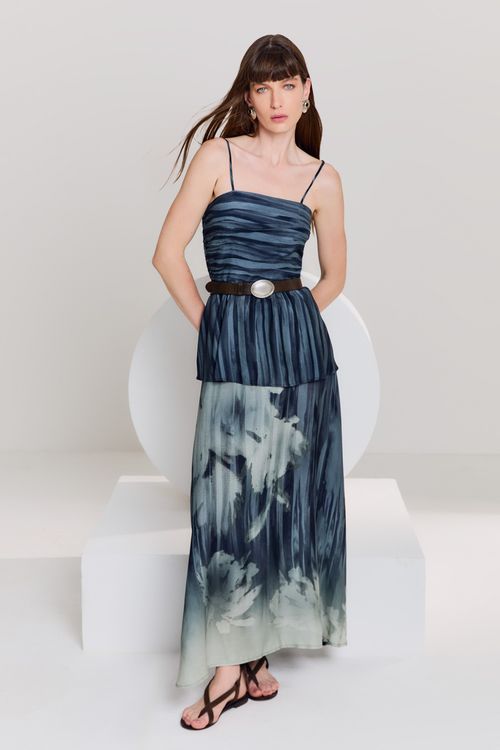 Saia Longa Estampa Petra - Est Petra Saia