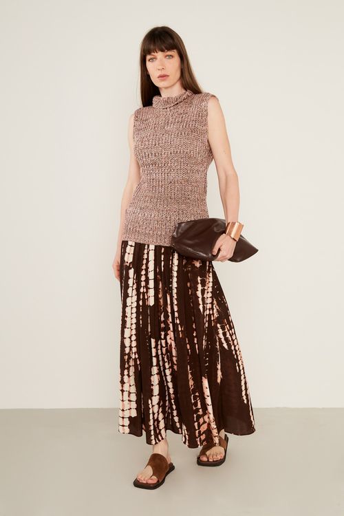 Regata Tricot Mescla - Rosa Cha