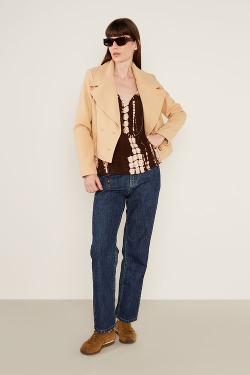 Blusa Alça Estampa Mirna - Est Mirna Rosa