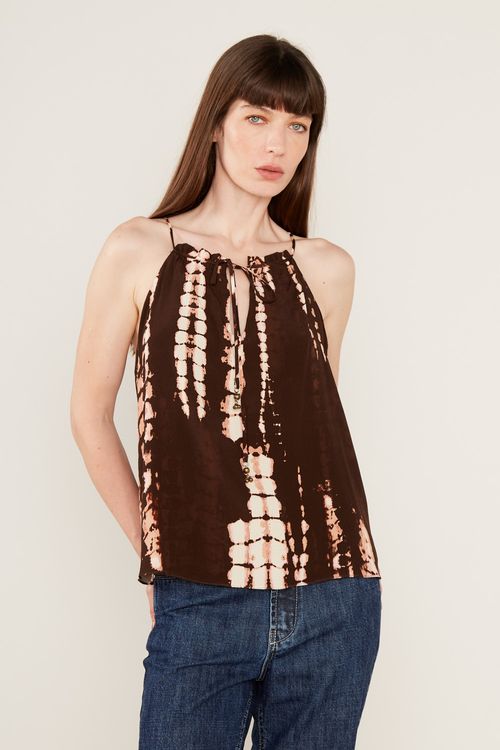 Blusa Alça Estampa Mirna - Est Mirna Rosa