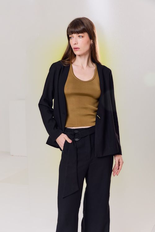 Regata Tricot Rayon - Camelo