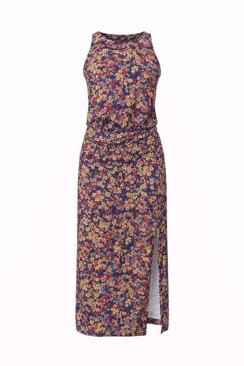 Vestido Malha Estampa Simpatia Azul - Est Simpatia Azul