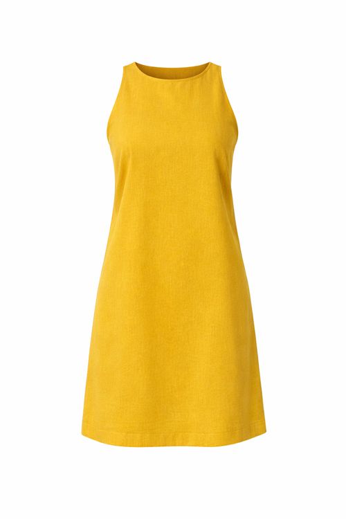 Vestido Curto Linho - Amarelo Solomon