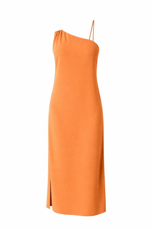 Vestido Longo Ombro Só - Marrom Capuccino