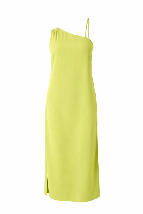 Vestido Longo Ombro Só - Verde Bambu