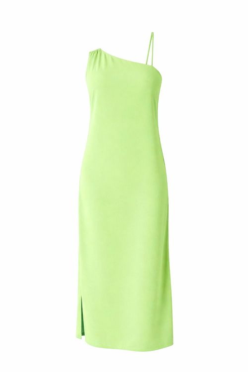 Vestido Longo Ombro Só - Verde Detox