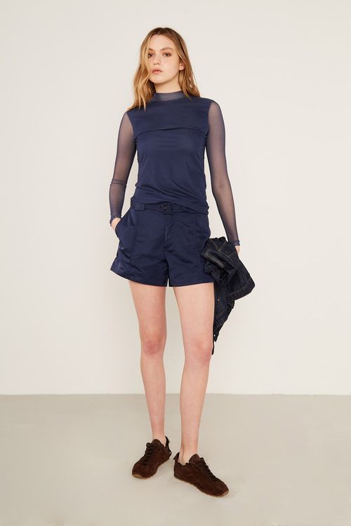 Short Techno Alfaiataria - Marinho