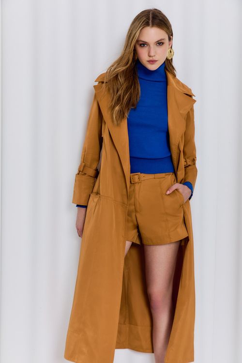 Trench Coat Techno - Bege Ambar