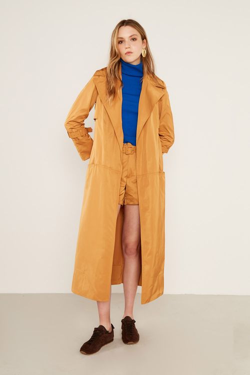 Trench Coat Techno - Bege Ambar