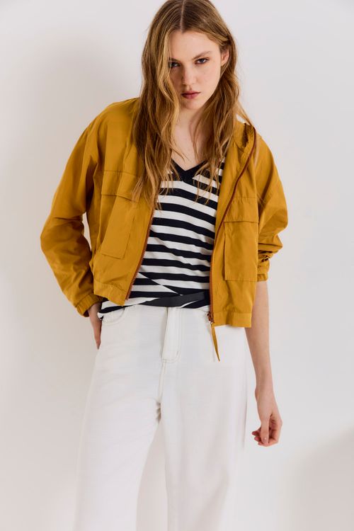 Bomber Capuz Techno - Amarelo Ambar