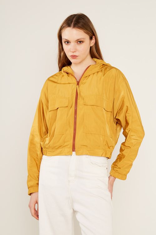 Bomber Capuz Techno - Amarelo Ambar
