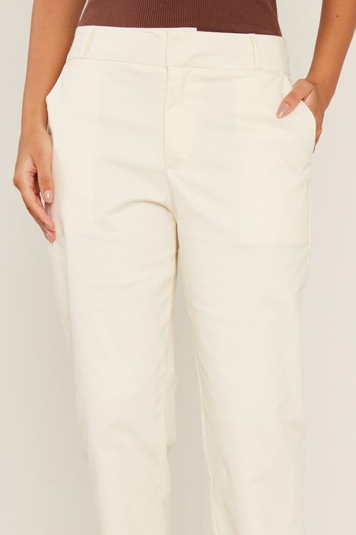 Calça Sarja Bolso Faca - Off White