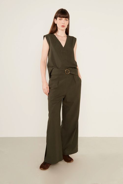 Blusa Regata Pespontos - Manjericao