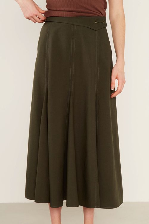 Saia Casual Nesgas - Manjericao