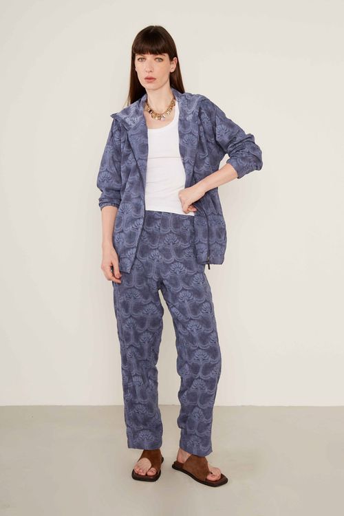 Bomber Bordado Naoma - Azul Indie