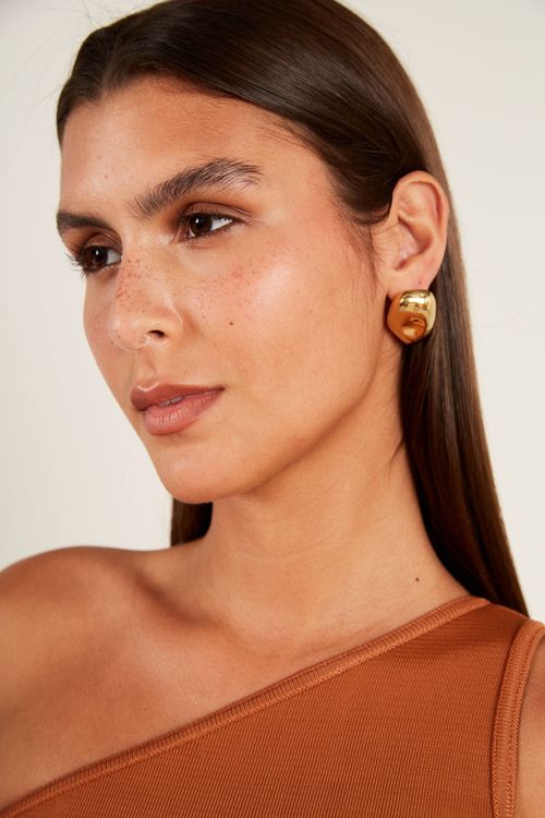 Brinco Orgânico - Dourado