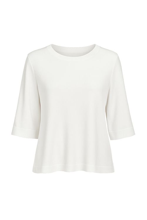 Blusa Tricot Básica - Branco