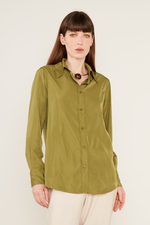 Camisa Techno Botões - Manjericao