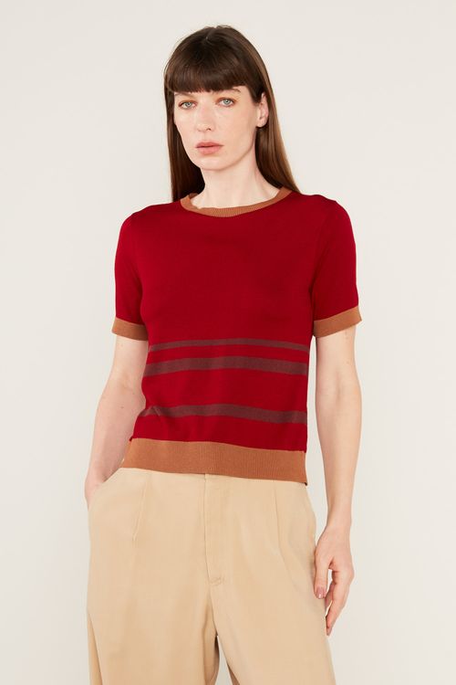 T-Shirt Tricot Listras - Grena