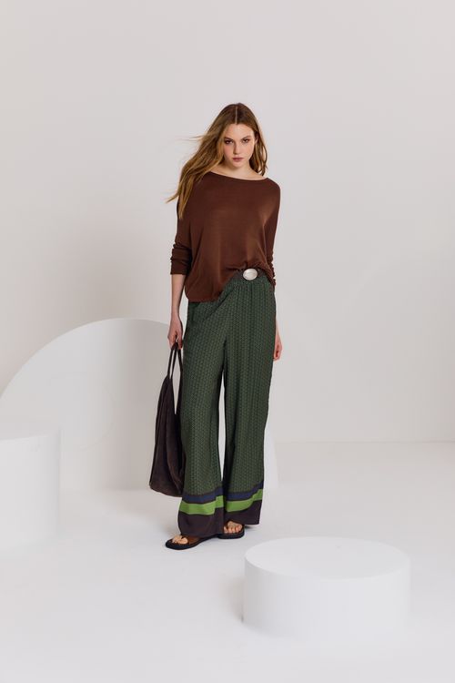 Calça Estampa Karina Verde - Est Karina Verde