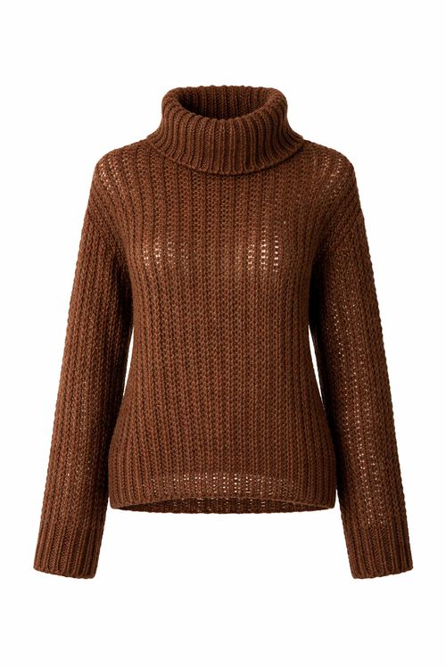 Pull Tricot Pontos - Marrom Mascavo