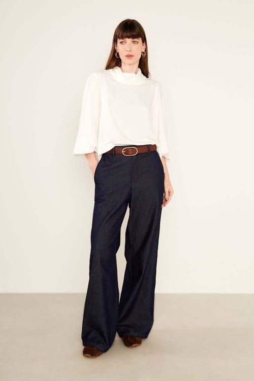 Blusa Casual Golão - Off White