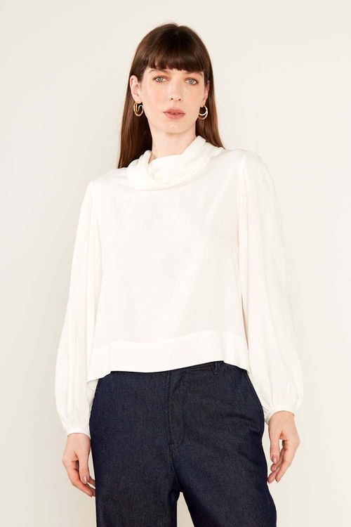 Blusa Casual Golão - Off White