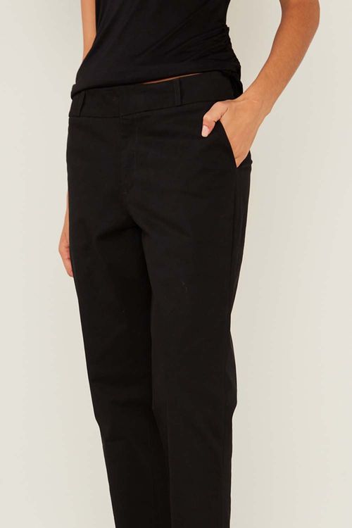 Calça Sarja Bolso Faca Ct - Preto