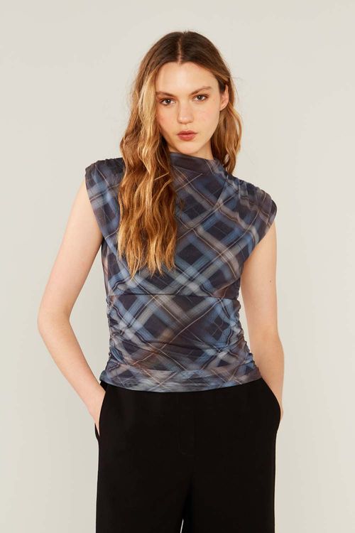 Blusa Malha Estampa Lizz - Est Lizz
