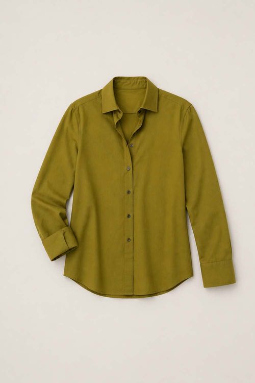 Camisa Casual Algodão - Verde Floresta