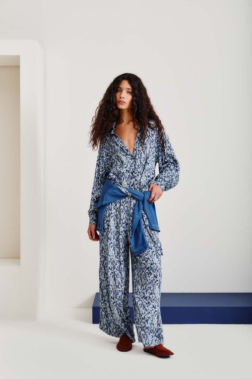 Camisa Estampa Maju - Est Maju Azul