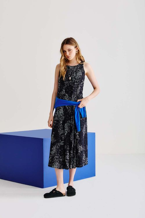 Vestido Estampa Dolly Black - Est Dolly Black