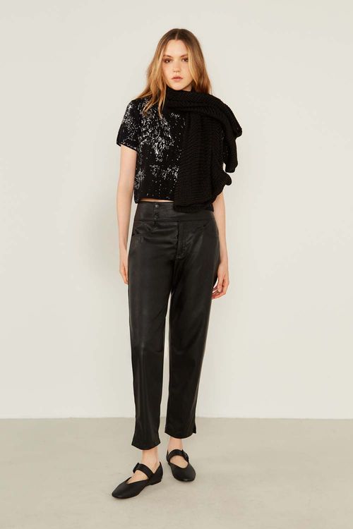 Blusa Tricot Dolly Black - Preto