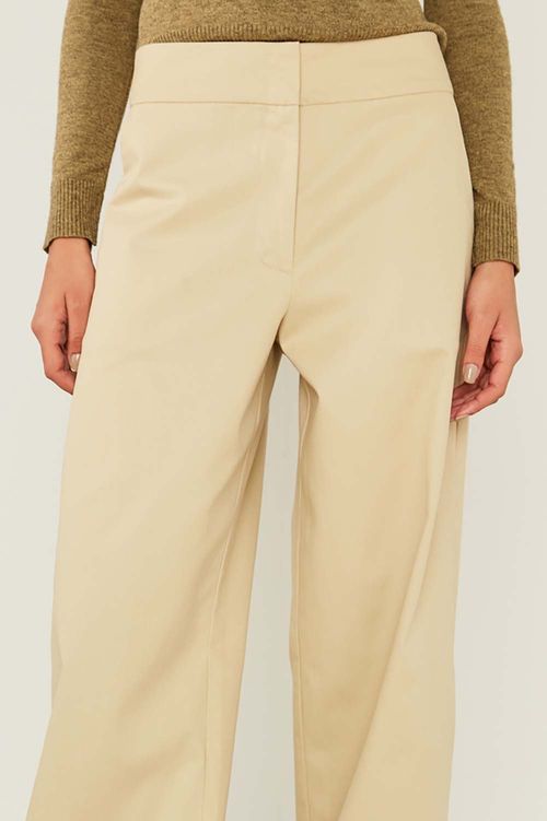Pantalona Alfaiataria Bege - Bege Ambar