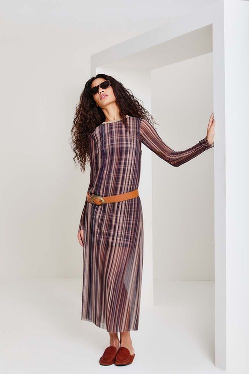 Vestido Malha Listra Birna - Est Listra Birna