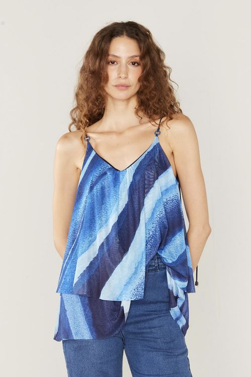 Blusa Malha Tule Estampa Anita - Est Anita