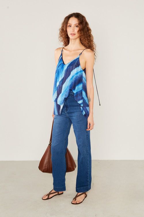Blusa Malha Tule Estampa Anita - Est Anita