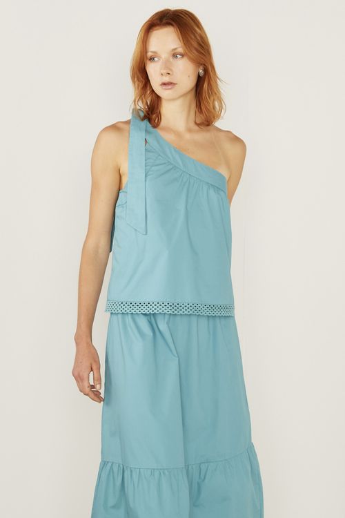 Vestido Casual Ombro Só Renda - Esmeralda