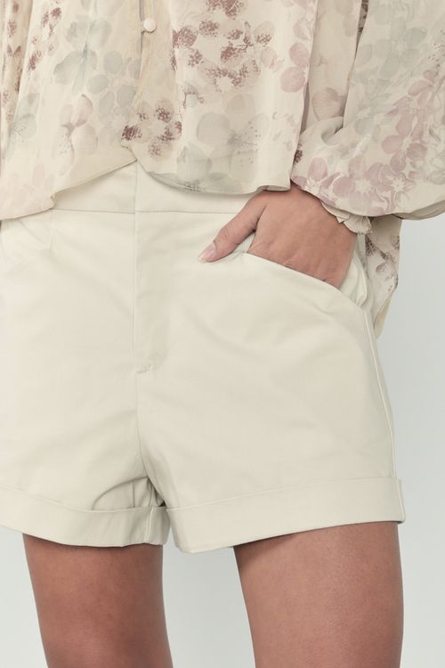 Short Sarja Alfaiataria - Areia