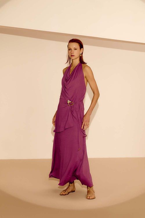 Vestido Malha Aviamento - Blush