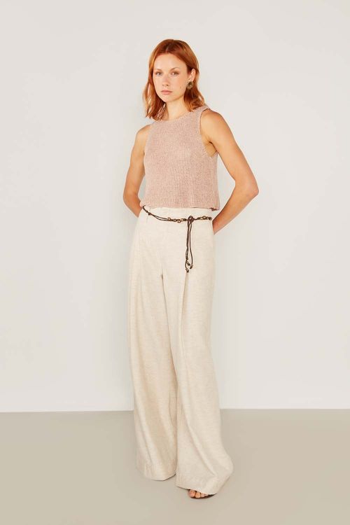 Blusa Tricot Mescla - Blush