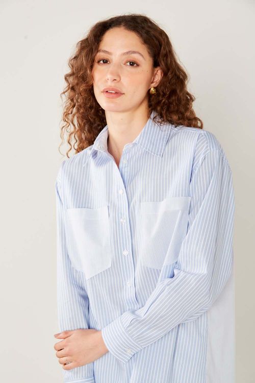 Camisa Casual Mix Listras - Listras