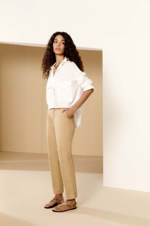 Camisa Cropped - Branco