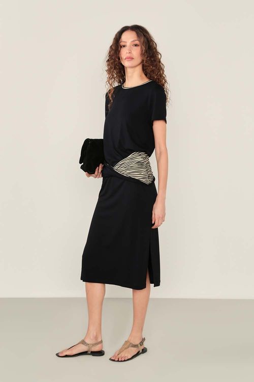 Vestido Malha Pala - Preto