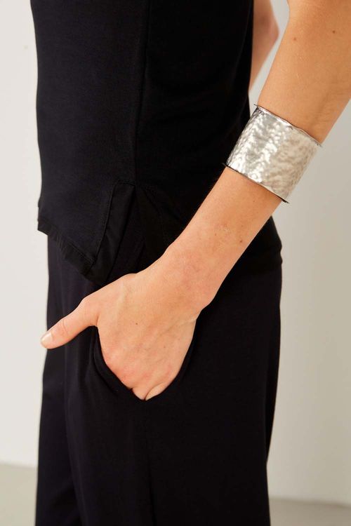 Bracelete Martelado - Prata